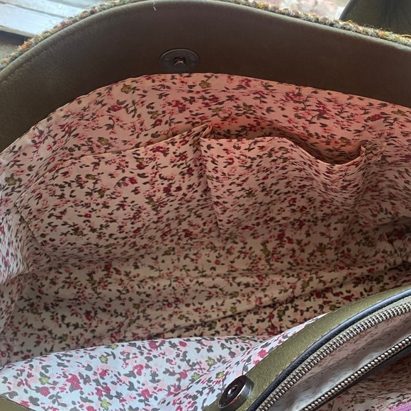 Islander Harris Tweed “Cassley” 100% Pure Wool Olive and Tweed Women's Tote. NWT - Picture 8 of 16